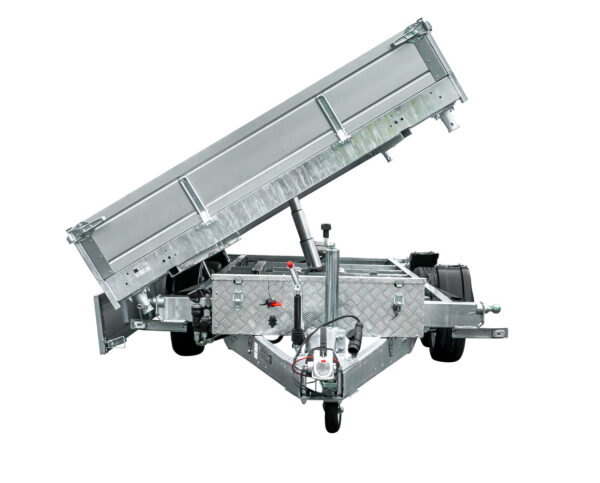 REMORQUE BENNE HYDRAULIQUE 3 ESSIEUX 400X200 UNITRAILER TASKER 400/3C 3500 KG – Image 7
