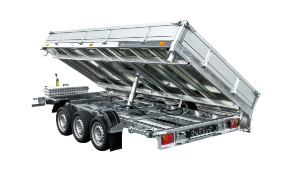 REMORQUE BENNE HYDRAULIQUE 3 ESSIEUX 400X200 UNITRAILER TASKER 400/3C 3500 KG – Image 6