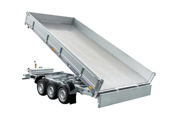 REMORQUE BENNE HYDRAULIQUE 3 ESSIEUX 400X200 UNITRAILER TASKER 400/3C 3500 KG – Image 9