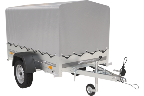 Remorque automobile Garden Trailer 200 KIPP 200 x 106 cm avec bâche haute
