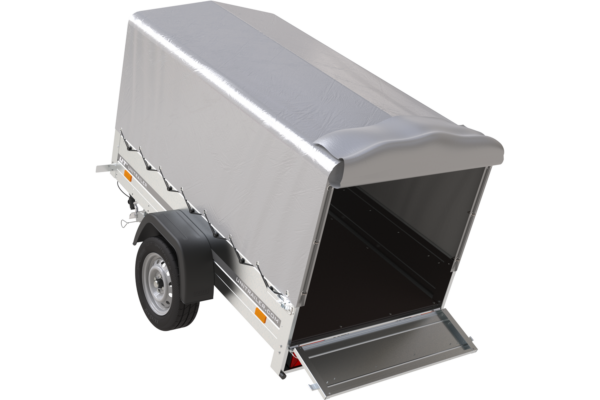 Remorque automobile Garden Trailer 200 KIPP 200 x 106 cm avec bâche haute – Image 2