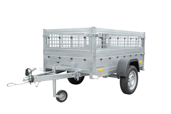 Top remorque GARDEN TRAILER 200 KIPP avec rehausses grillagées et roue jockey – Image 4