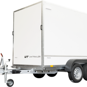 REMORQUE FOURGON DOUBLE ESSIEUX 300X148 UNITRAILER PACK 300/2 2000 KG