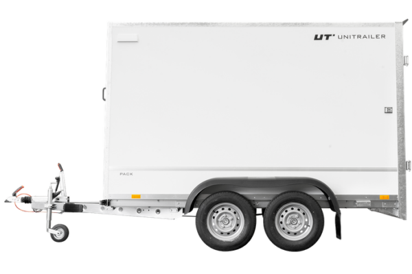REMORQUE FOURGON DOUBLE ESSIEUX 300X148 UNITRAILER PACK 300/2 2000 KG – Image 3