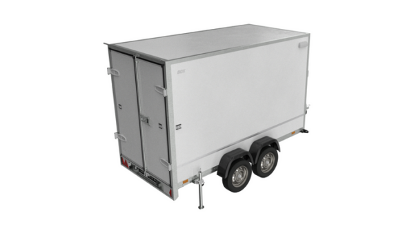 REMORQUE BOX À DEUX ESSIEUX 300 X 148 UNITRAILER PACK 3015/2 PTAC 750 KG – Image 3