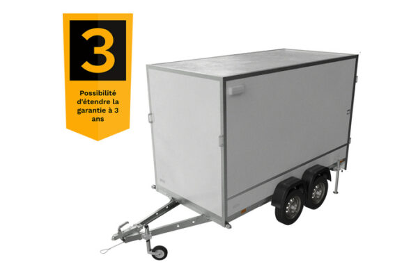 REMORQUE BOX À DEUX ESSIEUX 300 X 148 UNITRAILER PACK 3015/2 PTAC 750 KG – Image 2