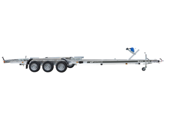 REMORQUE EN ALUMINIUM À TROIS ESSIEUX POUR LE TRANSPORT DE BATEAUX UNITRAILER SAIL 3500/3 ALU PTAC 3500 KG – Image 3