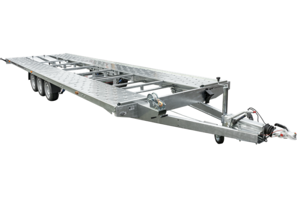 REMORQUE PORTE VOITURE À TROIS ESSIEUX 800X230 UNIPLAT 800/3 S 3500 KG