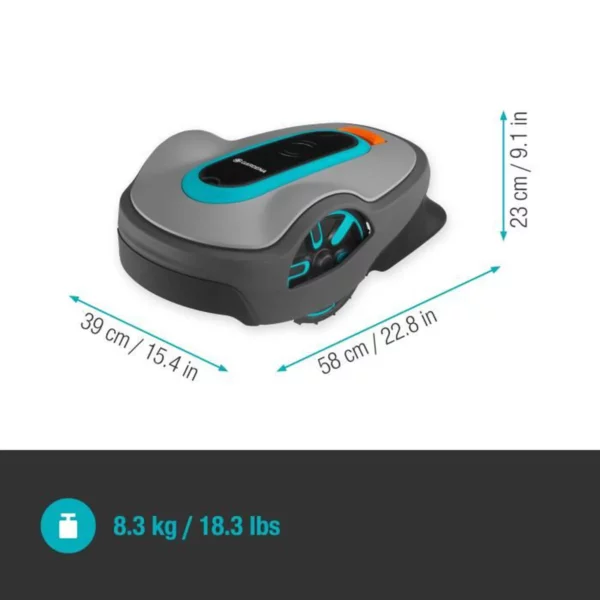 Robot tondeuse GARDENA - SILENO life 1000 - Jusqu'à 1000 m² - Application bluetooth - 58 db - Largeur de coupe : 22cm – Image 5